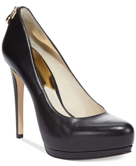 michael kors black platform heels.